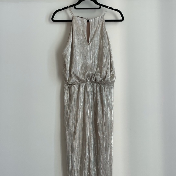 Zara Silver Midi Dress XL - Picture 2 of 3